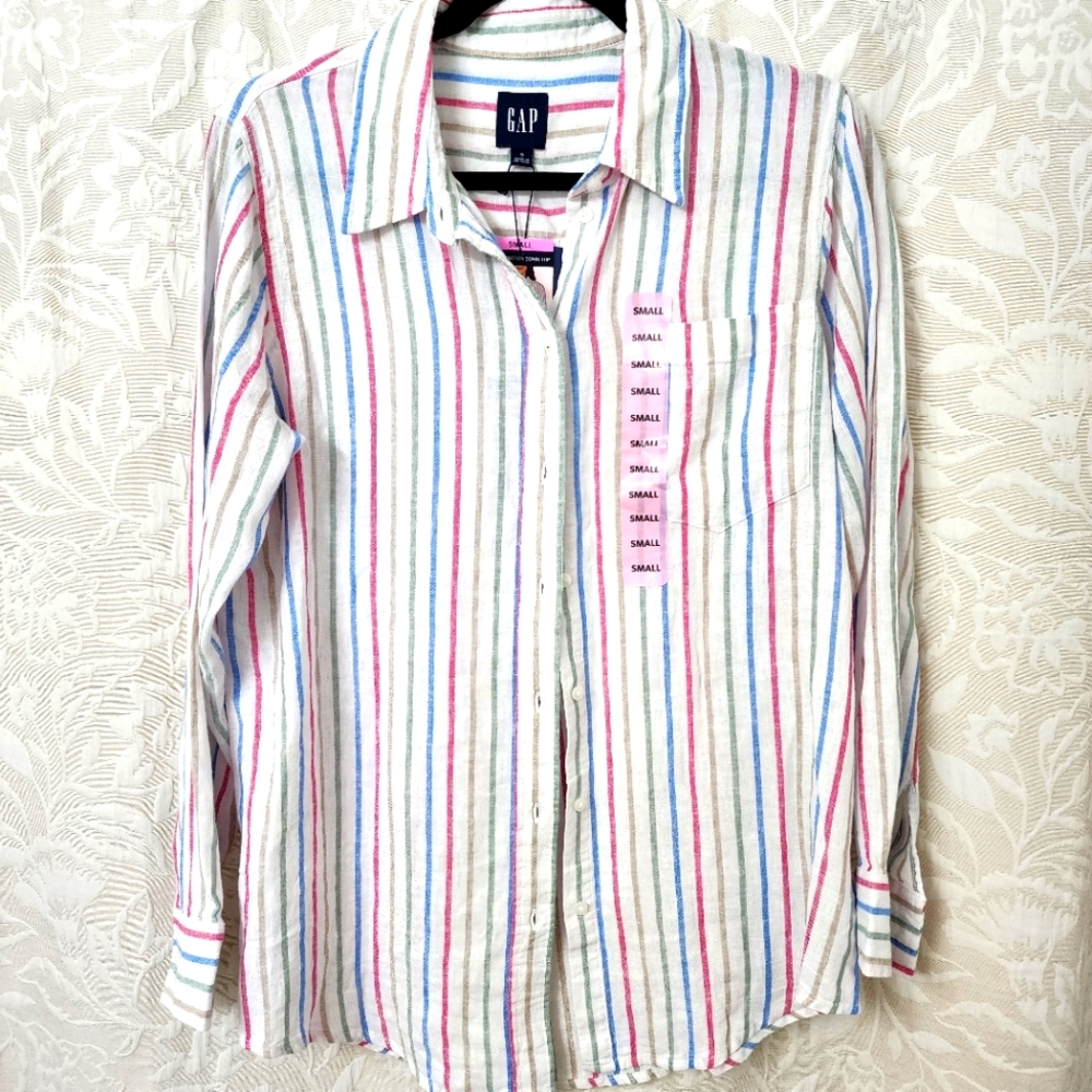 NWT GAP Multicolor Striped Shirt NWT
